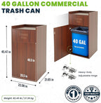 Alpine Restaurant Trash Can Cabinet - Image 4