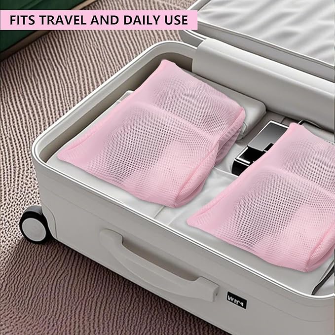 2 Pcs laundry bag with handles mesh laundry bags washing machine laundry totes - Image 8