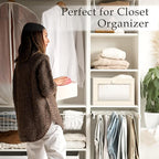 Criusia Linen Closet Organizers and Storage, 8 Pack Large Linen Closet Baskets - Image 6