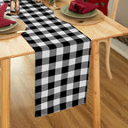 Waterproof Checkered Tablecloth Runner Fabric - Image 3