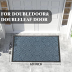 Yimobra Extra Large Door Mat 60x32, All-Weather Waterproof Non-Slip Welcome - Image 2