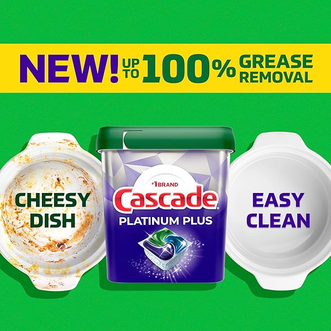Cascade Platinum Plus Dishwasher Pods, Dishwasher Detergent, Dish Detergent Soap - Image 13