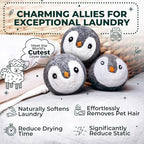 No More Dryer Sheets! Reusable Wool Dryer Balls XL 6-Pack - Image 2