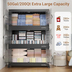 BROVIEW 800Qt Extra Large Stackable Storage Bins - Image 3
