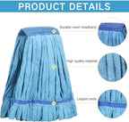Lallisa 4 Pcs Commercial Mop Head Replacement Tube Microfiber Industrial Looped - Image 3
