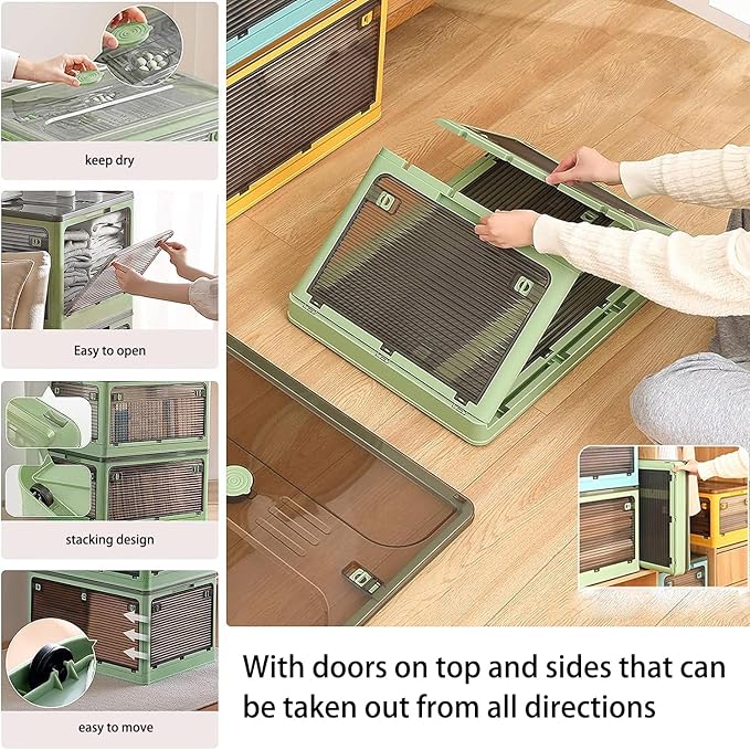 Plastic Trunk Organizer, Closet Organizers and Storage, 7 Gal Collapsible - Image 5