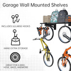 1-Pack Garage Wall Shelving, Heavy Duty Garage Storage Shelves, Wall Mounted - Image 4
