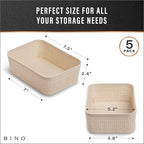 BINO | Woven Plastic Basket | XS, Space - Image 3