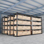 72" H Garage Shelving 2000LBS Heavy Duty Storage Shelves Adjustable 5 Tier - Image 7