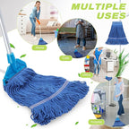 Roshtia 30 Pieces Commercial Mop Head Replacement Floor Cleaning Wet Mop Heads - Image 5