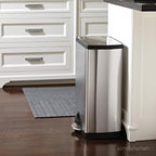 simplehuman 50 Liter / 13.0 Gallon Rectangular Kitchen Step Trash Can, Brushed - Image 2