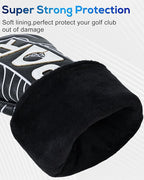 Big Teeth Golf Club Covers Full Set Driver Headcover Fairway Wood Hybrid Golf - Image 5