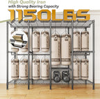 Raybee Clothes Rack with Cover, 1150LBS Heavy Duty Clothing Rack - Image 5