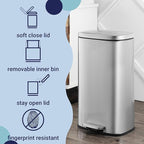 happimess HPM1011A Curtis 8-Gallon Step-Open Trash Can - Image 4