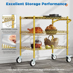 Leteuke 3 Tier Rolling Carts - Image 6