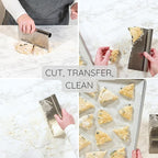 Bakerpan Stainless Steel Heavy Duty Dough Cutter, 3 Size Set - Image 6
