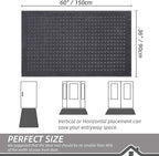 BEQHAUSE Waffle Door Mats Indoor 36"x60", Dog Mat - Image 2