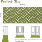 hicorfe Indoor Doormat, Front Back Door Mat Rubber Backing Non Slip Door Mats - Image 2