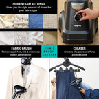 True & Tidy® Heavy-Duty Commercial Industrial Standing Garment Steamer - Image 3