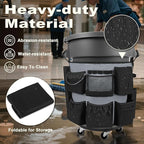 32-55 Gallon Trash Can Caddy Bag, Garbage Bin Apron Caddy - Image 5