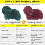 HighFree 7 PCS Non Woven Abrasive Buffing Polishing Wheels Drill Attachment Set - Image 4