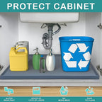 URMONA Waterproof Silicone Under Sink Mat 40'' x 22'' Shelf Liner - Image 2