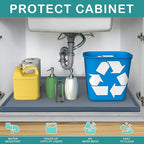 URMONA Waterproof Silicone Under Sink Mat 40'' x 22'' Shelf Liner - Image 2