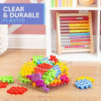 Plastic Food Storage 4 Pack Clear Container Bin - Image 6