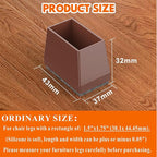 Rectangle Chair Leg Protectors for Hardwood Floors - Image 2