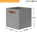 DULLEMELO Fabric Storage Cubes, 12 inch Cube Stroage Bins - Image 3