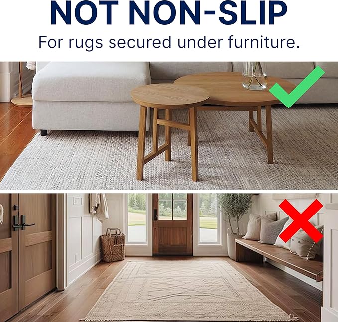 RUGPADUSA - Eco-Plush - 10'x13' - 1/2" Thick - 100% Felt - Luxurious Cushioned - Image 2