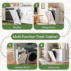 Betterhood TOLEAD Tilt Out Trash Can Cabinet, Hidden Trash Bin - Image 6