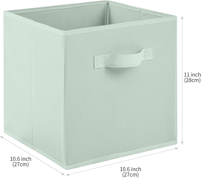 Stero Fabric Storage Bins 6 Pack Fun Colored Durable Storage Cubes - Image 2