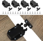 4Pack Push Latches for Cabinets, Push to Open Catch Lock, Safe Rebound by salbsever