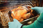 KITCHEN PERFECTION XL Silicone Smoker Oven Gloves -Extreme Heat Resistant BBQ - Image 7