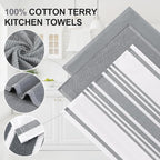 Homaxy Premium Kitchen Towels, Large Cotton 380 GSM Kitchen Hand Towels - Image 2