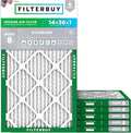 Filterbuy 14x36x1 Air Filter MERV 8 Dust Defense Replacement, Electrostatic by Filterbuy