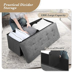 Athena Collection 43" Storage Ottoman Bench Folding Bench - Image 6