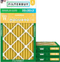 Filterbuy 20x30x2 Air Filter MERV 11 Allergen Defense Replacement, by Filterbuy