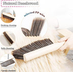 2Pcs Hand Broom Brush Beech Wood, Dust Brush, Duster - Image 4