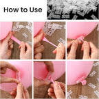 300 Pcs Balloon Ties Plastic Balloon Clips - Image 5