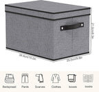 Storage Boxes, 15 x 9.8 x 8.3 Inch Baskets - Image 4