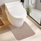 Toilet Rugs U Shaped Bathroom Rug, Machine Washable Non Slip Quick Dry Super - Image 6