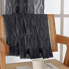 Aiyufeng Sheer Curtains 54 Inch Length 2 Panels, Soft Lightweight Clip Jacquard - Image 9