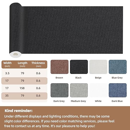 Fabric Repair Patch, 35X79 Inch Fabric Large Repair Tape, Self-Adhesive Patches - Image 2