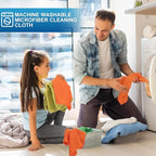 Tenare 100 Pack 12'' x 12'' Microfiber Cleaning Cloths Reusable Cleaning Rags - Image 4