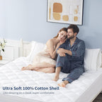 Sunflower Twin XL Mattress Pad Cover, Cotton Mattress Cover College Dorm - Image 3
