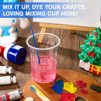 100 Pack Plastic Mixing Cups, 20 oz, Disposable Measuring Cups - Image 5