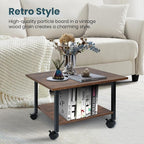 Printer Stand with Storage Under Desk Shelf, Desktop Printer Stand Organizer - Image 6