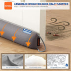MAGZO Door Draft Stopper, 48 Inch Under Door Draft Blocker Noise Stopper - Image 2